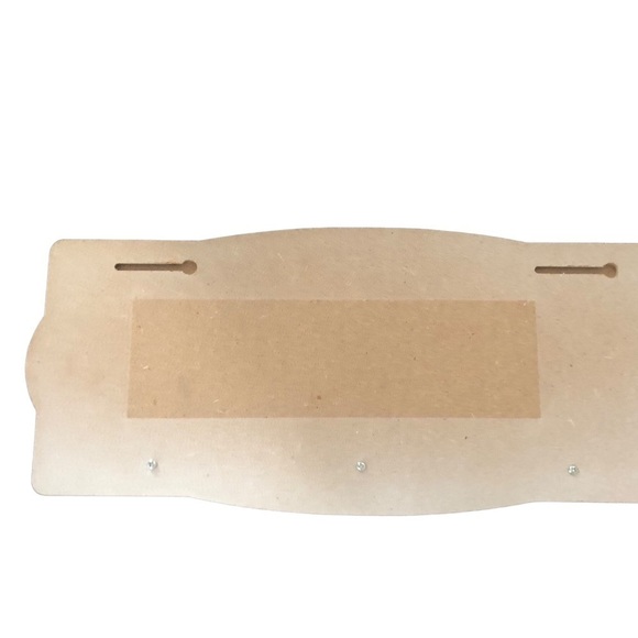 Our Country Kitchen Towel Wood Wall Hanger W/Glass Look Knobs Weathered Look - Picture 4 of 5